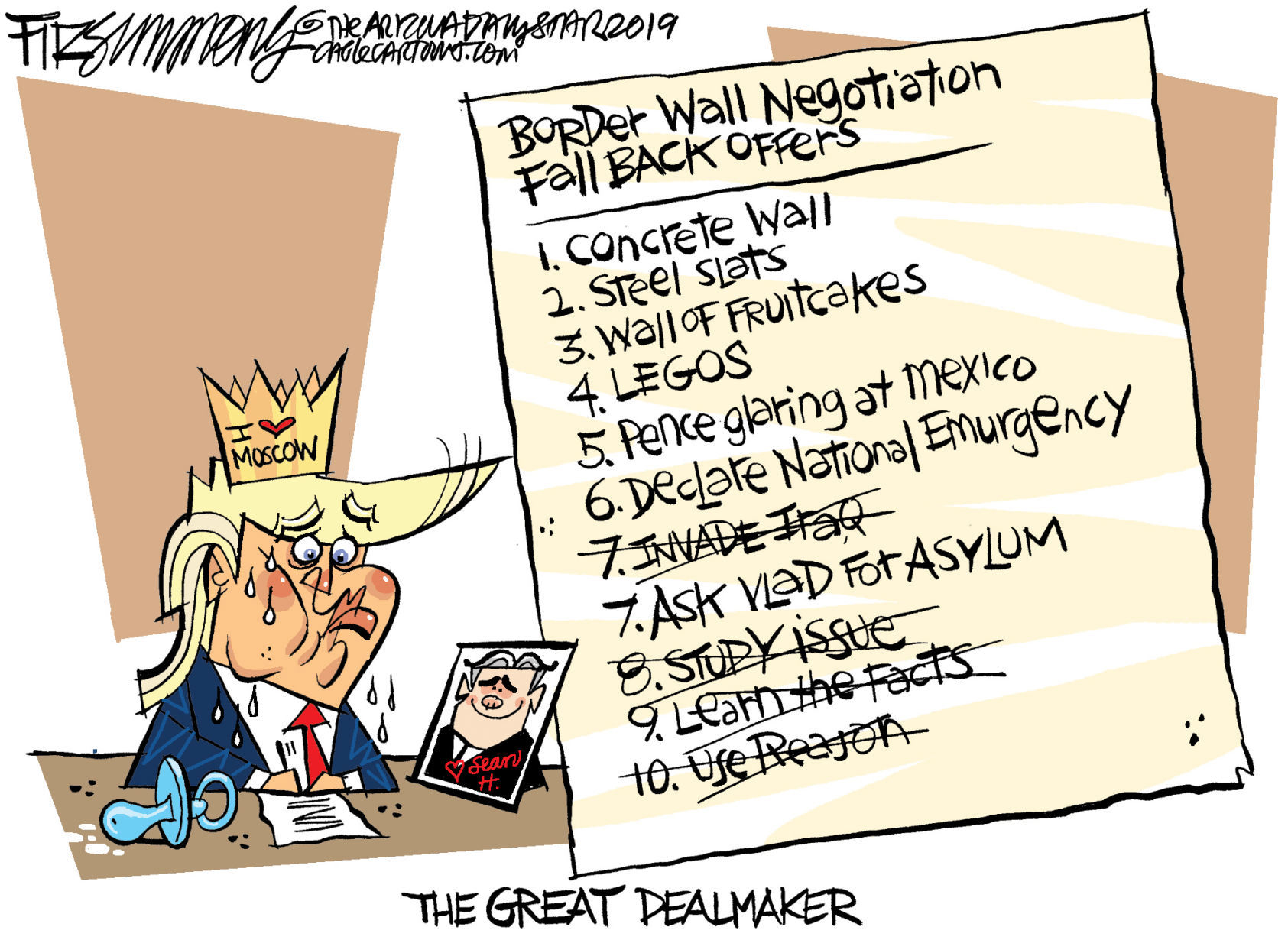 Daily Fitz Cartoon: Mr. Art of the Deal